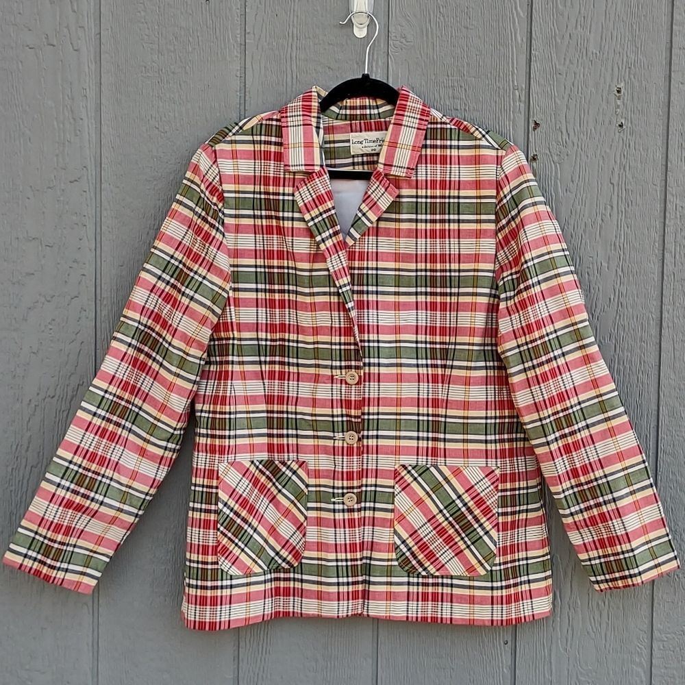Long Time Friend Division of Wranglers Plaid Blazer Size 20